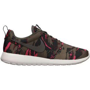 Nike Women's Brown Pink Roshe Run Tiger Camo Athletic Running Shoes Size 8.5